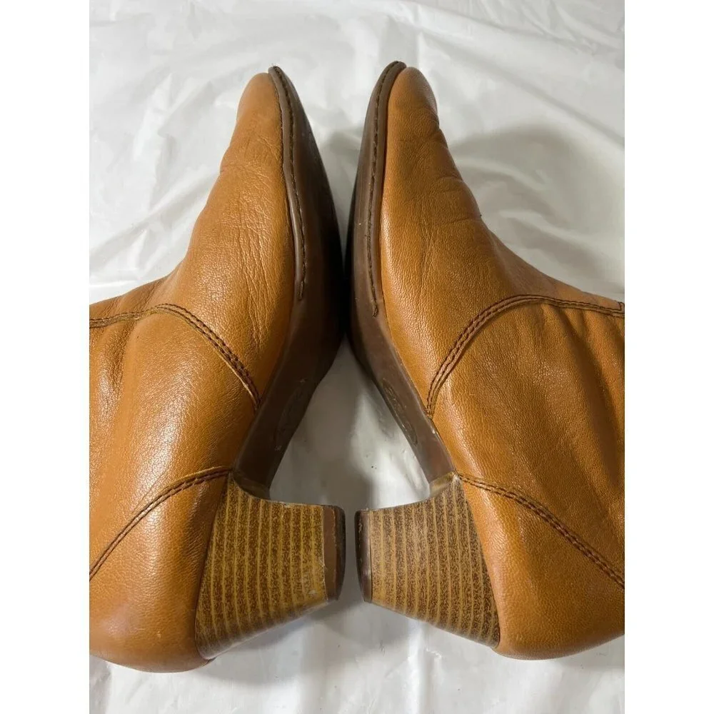 Boc Women's Western Tan Leather Ankle Pull Up 2